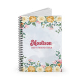Personalized Notebook, Spiral Notebook, Journals and Notebooks, Custom Journal for Women, Birthday Gifts for Her Gifts for Sister Daughter