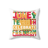 Juneteenth Celebrate Freedom Pillow, Juneteenth Pillow Cover, Home Decor, Gift Idea