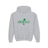 Slainte Kids Hoodie, St Patrick's Day Kids Hoodie, Irish Kids Hooded Sweatshirt, Cute Shamrock Tee, St Paddys Day Tee, Shenanigans, Gift for Boy Girl