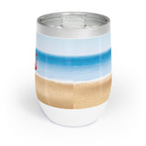 Flamingo Beach Tumbler, 12oz Chill Wine Tumbler, Mother's Day gifts, Stainless Steel Wine Tumbler, Flamingo Tumbler, Bridal Tumbler, Birthday Gift