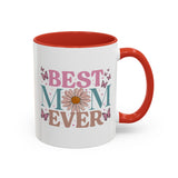 Best Mom Ever Mug, Floral Mom Mug, Butterfly Mom Coffee Mug, Mothers Day Present, Birthday Gift for Mom, Mothers Day Gift for Her