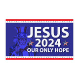Jesus 2024 Car Magnet, Jesus Our Only Hope, Jesus 2024 Magnet, Jesus Vehicle Magnet - 7.5'' × 4.5''