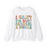 I Can't I'm Busy Growing A Human Sweatshirt, New Mom Gift Ideas, Funny Sweater For Mom, Mother's Day Apparel, Funny Sarcastic Sweatshirt