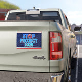 Stop Project 2025 Sticker Vinyl Decal, Vote Democrat Vinyl Sticker, 2024 Election, Vote Blue Save Democracy, Bumper Sticker, 7.5" x 4.5"