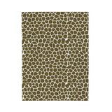 Giraffe Print in Olive Green Velveteen Plush Blanket, Crushed Velvet Blanket