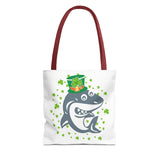 Shark Leprechaun Tote Bag, Lucky Irish Shark Tote Bag, St. Patty's Shamrock Shark Tote Bag, St. Patricks Day Tote Bag, Irish Gifts