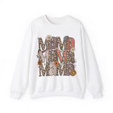Leopard Mama Flower Sweatshirt, Mom Life Sweater, New Mom Gift, Cheetah Mama Sweatshirt, Motherhood Sweater, Retro Mothers Day Gift