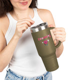 Teaching sweathearts teacher valentine cute travel mug, pink insulated travel mug, gift for valentines day