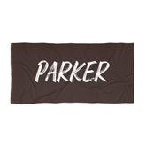 Bold Font Style Personalized Beach Towel, Personalized Name Bath Towel, Custom Pool Towel, Beach Towel With Name, Outside Birthday Vacation Gift