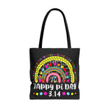 Pi Day Rainbow Tote Bag, Happy Pi Day, Pi Day Tote Bag, Pi Day Gift, Math Tote Bag, Pi Symbol, Math Teacher Bag, Gift For Math Teacher, Cute Pi Day Gift Bag