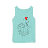 I Love You Hand Sign Tank Top, American Sign Language, Deaf Community, Love ASL Valentine Shirt, Lovers Tee, Gift For Beloved, ASL Teacher