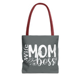 Wife Mom Boss Tote Bag, Mom Life Tote bags, Aesthetic Graphic Tote Bags, Mom Tote Bag, Gift For Women, Mothers Day Gifts, Gift For Mom