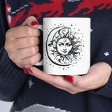 Celestial Coffee Mug, Sun and Moon Mug, Moon Mug Gift, Tea Lover Gift, Coffee Lover Gift