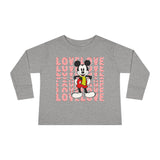 Disney Mickey Mouse Love Toddler Long Sleeve, Mickey Mouse Toddler Long Sleeve, Disney Kids Shirt, Retro Mickey Kids Shirt