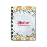 Personalized Notebook, Spiral Notebook, Journals and Notebooks, Custom Journal for Women, Birthday Gifts for Her Gifts for Sister Daughter