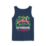 Shenanigan Squad Irish Flamingo Tank Top, St Patricks Day Bird Animal Shirt, Shamrock Tank, Flamingo Patrick's Day Men Women Tank Top, Four Leaf Clover Shirt, St. Patrick's Day Gift