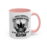 Yes I have a Retirement Plan I Plan to Play Guitar Coffee Mug, Funny Retirement Plan Mug for Guitar Lovers, Musician Gift, Guitar Player Mug