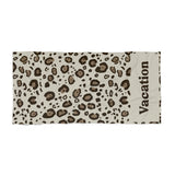 New Animal Print Style Personalized Beach Towel, Personalized Name Bath Towel, Custom Pool Towel, Beach Towel With Name, Outside Birthday Gift