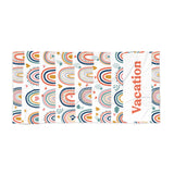 Rainbow Style Personalized Beach Towel, Personalized Name Bath Towel, Custom Pool Towel, Beach Towel With Name, Outside Birthday Vacation Gift