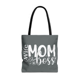 Wife Mom Boss Tote Bag, Mom Life Tote bags, Aesthetic Graphic Tote Bags, Mom Tote Bag, Gift For Women, Mothers Day Gifts, Gift For Mom
