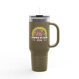 Happy Pi Day Rainbow Travel Mug, 40oz insulated Pi Day Travel Mug, Funny Math Water Bottle, Math Teacher Gift, Pi Day Tumbler, Math Lover Gift, Math Gift, 3.14 Pi Mug