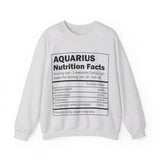 Zodiac Sign Nutrition Facts Sweatshirt, Horoscopes Shirt, Astrology Shirt, Summer Tees, Birthday Gift Ideas for Best Friends, Girl Friends