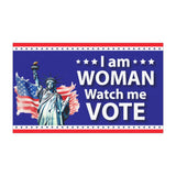 I Am Woman Watch Me Vote Car Magnet, Watch Me Vote Magnet, I Am Woman Feminism Women's Rights , Vote Vehicle Magnet - 7.5'' × 4.5''
