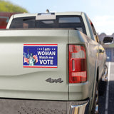 I Am Woman Watch Me Vote Car Magnet, Watch Me Vote Magnet, I Am Woman Feminism Women's Rights , Vote Vehicle Magnet - 7.5'' × 4.5''