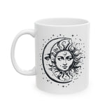 Celestial Coffee Mug, Sun and Moon Mug, Moon Mug Gift, Tea Lover Gift, Coffee Lover Gift