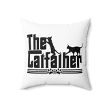 The Catfather Pillow, Cat Dad Pillow, Cat Daddy Birthday Gift, Cat Lover Gift, Father's Day Gift