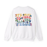 It's Okay To Feel All The Feels Shirt, Mental Health Sweatshirt, Inclusion Shirt, Speech Therapy Tee, Disney Inside Out T-Shirt, Disney Gift