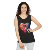 Beautiful Watercolor Heart Tank Top