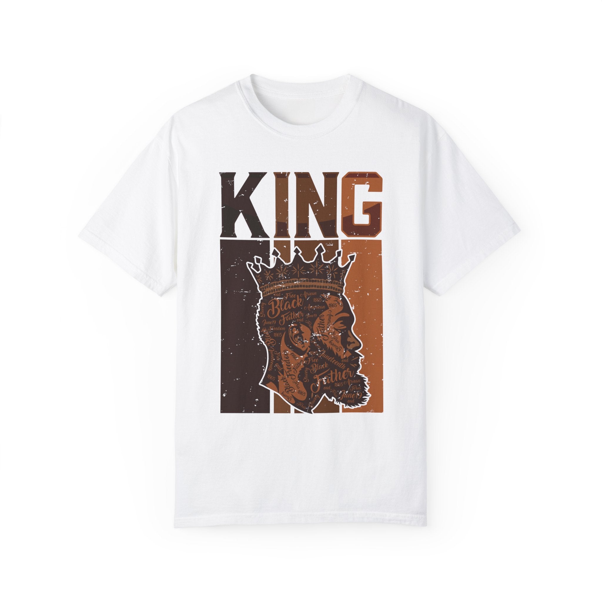 Black History Month King Head Words Shirt