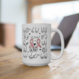 Boob Breast Cancer Awareness Coffee Mug