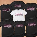 Breast Cancer Warrior Support Squad Shirt, Cancer Gifts For Women, Breast Cancer Warrior Shirt Women, Cancer Awareness Shirts, Motivational Shirt, Cancer Fighter Support Team Shirt