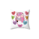 Candy Conversation Hearts Pillow