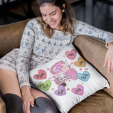 Candy Hearts Pillow
