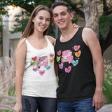 Valentine's Day Candy Hearts Conversation Heart Women's Racerback Tank Top Slim Fit