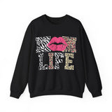 Cheetah Mom Life Sweatshirt