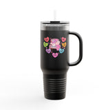 Conversation Love Hearts Travel Mug