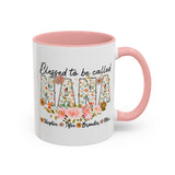Custom Blessed To Be Called Nana Coffee Mug With Kids Names