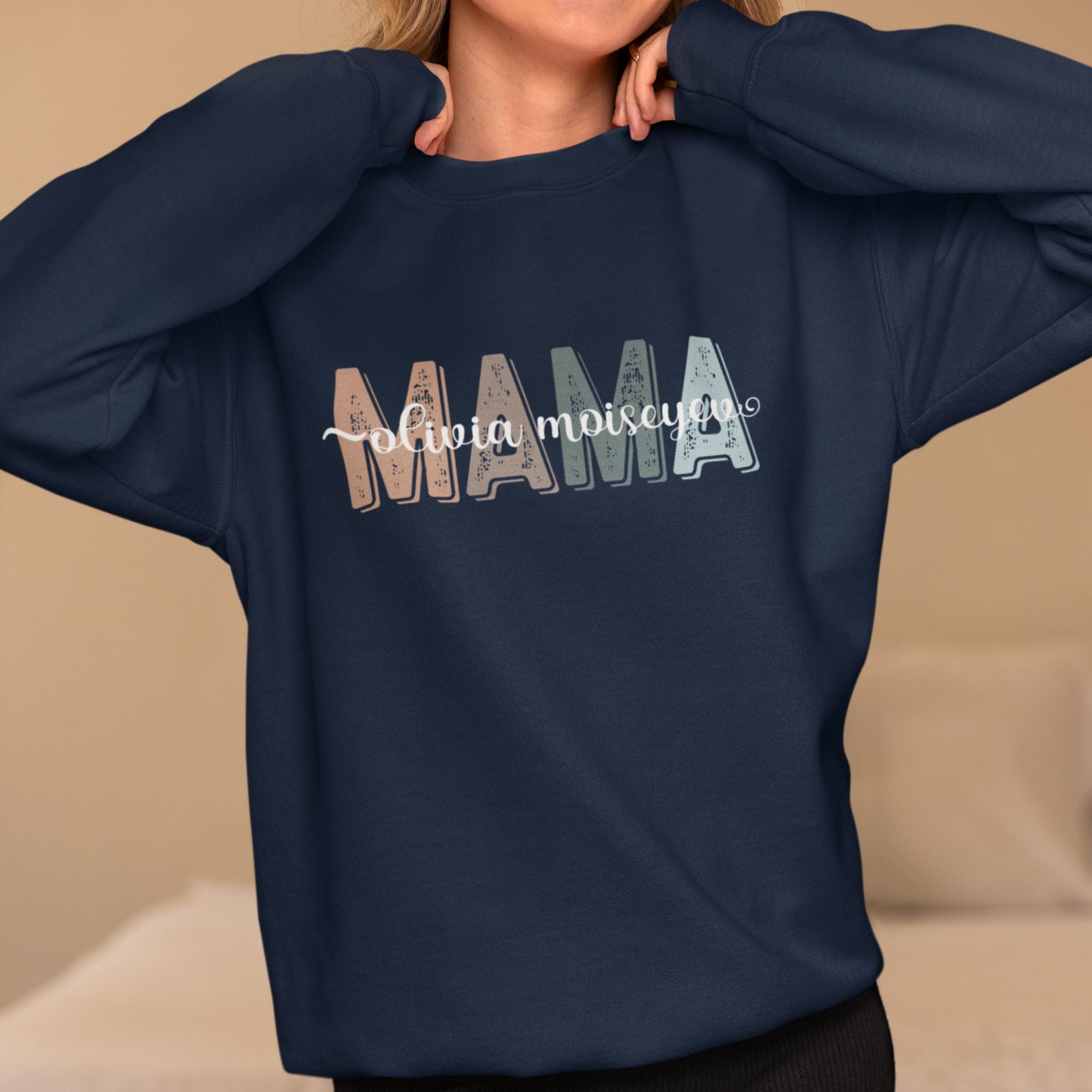 Custom Mama Sweatshirt With Names