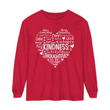 Cute Heart Be Kind Valentine Graphic Long Sleeve