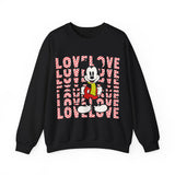Disney Mickey Mouse Valentine Loves Sweatshirt