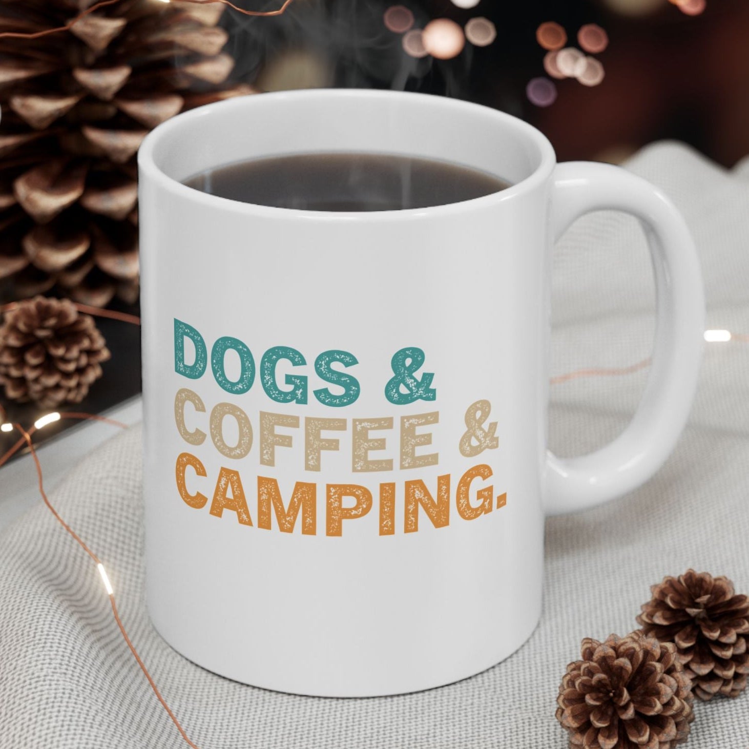 Dog & Coffee & Camping Coffee Mug