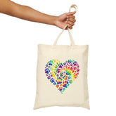 Dog Paw Heart Tote Bag