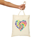 Dog Paw Heart Tote Bag