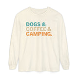 Dogs & Coffee & Camping Long Sleeve Tee
