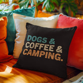 Dogs, Coffee & Camping Pillow