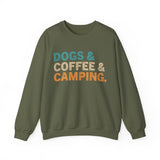 Dogs Coffee Camping Sweatshirt